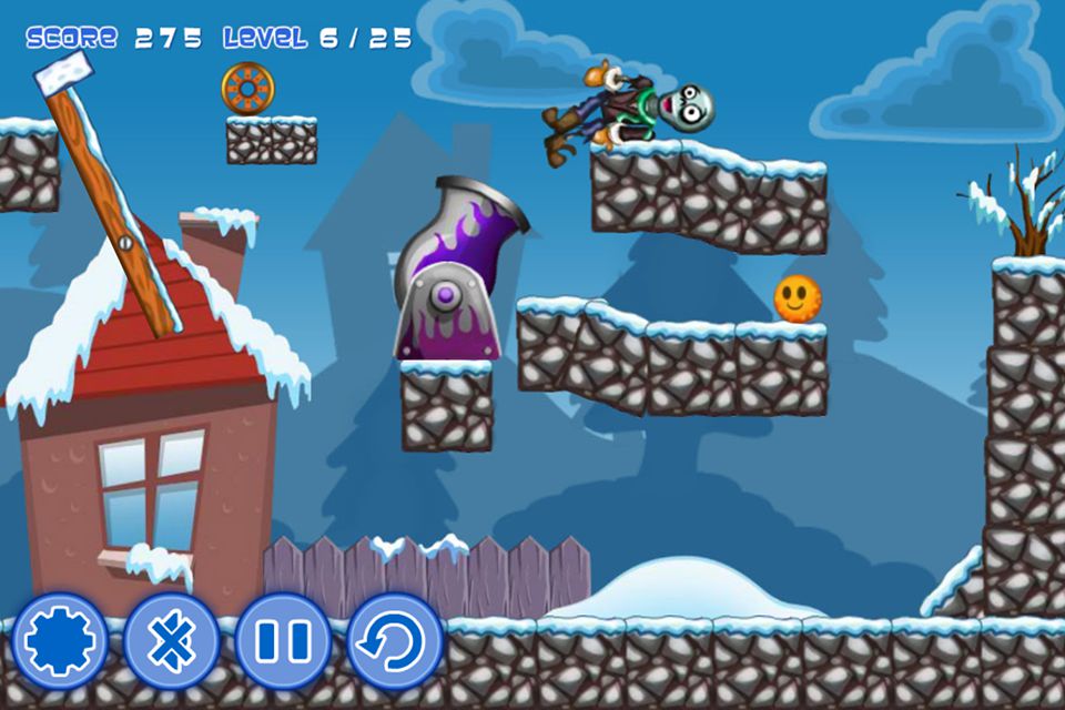 Winter Zombie Launcher - Screenshot #2