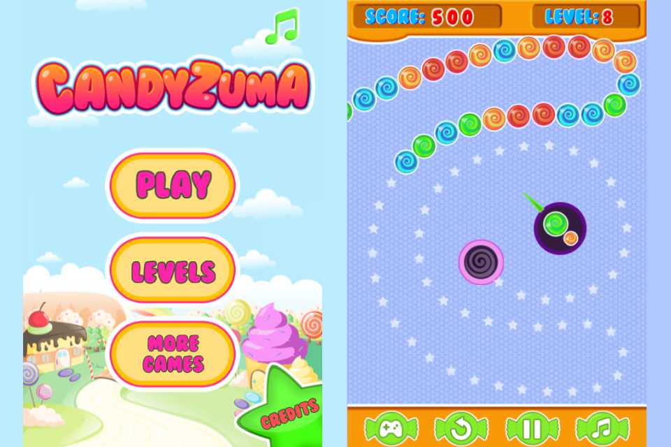 Zuma Online - Candy Crush, Enjoy the sweet and colourful world of